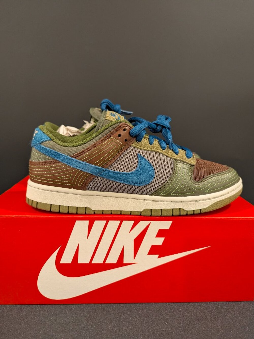 Nike Dunk Low NH Cacao Wow/Marina-Rough Green Sz 9W